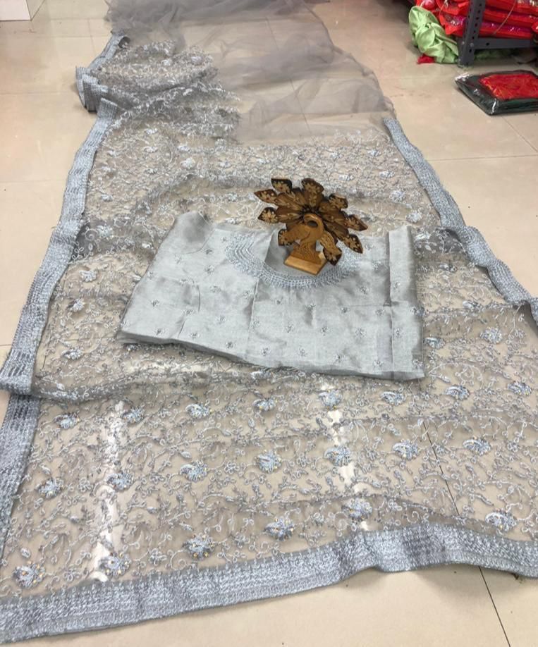 Beautiful Designer Saree on premium Net Saree