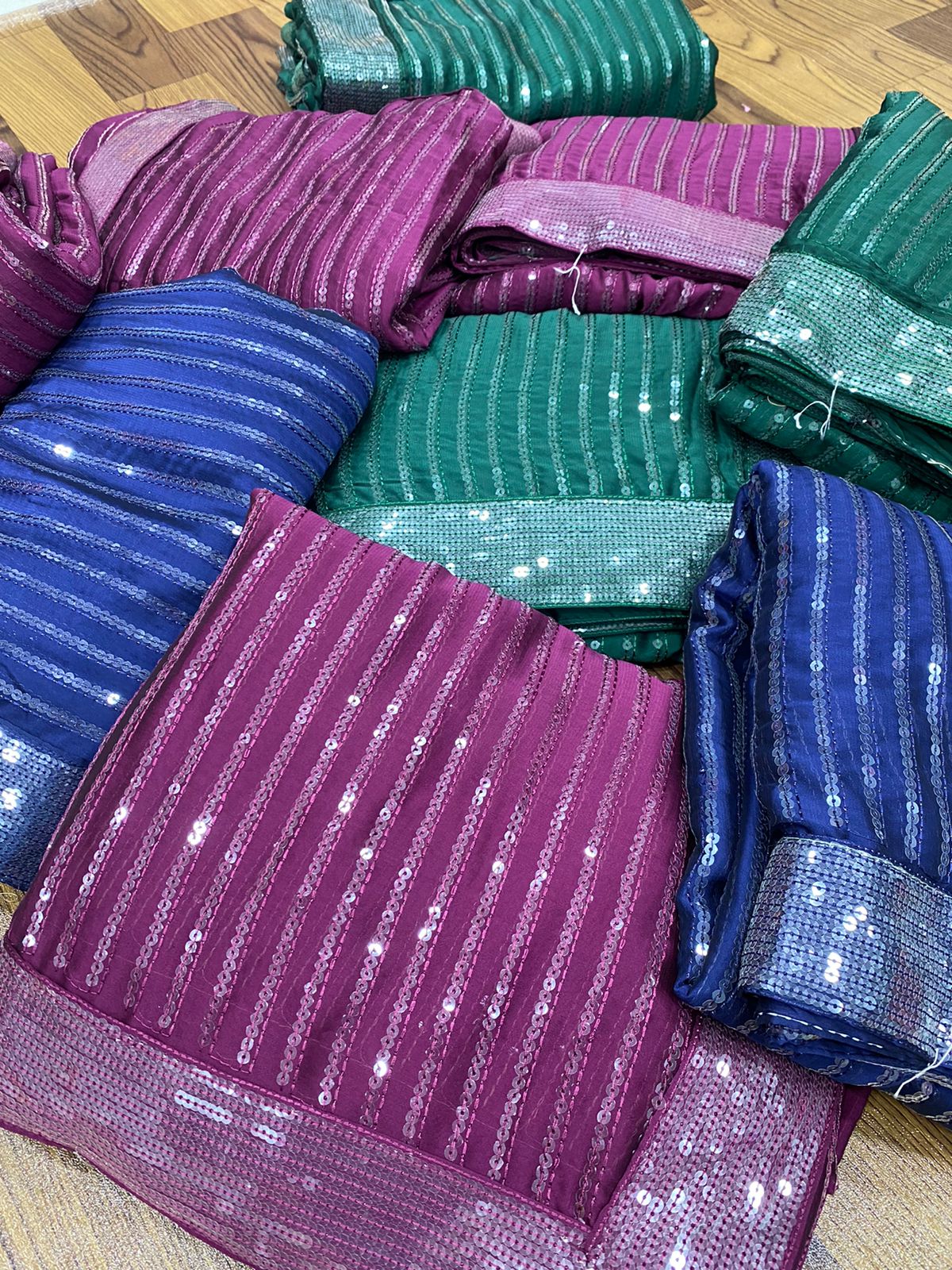 Embroidered Bollywood Soft Shiny Dual Tone Dolla Silk Saree