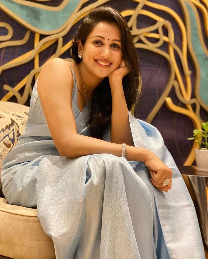 Sky Blue Banarasi Silk Saree,Party wear Silk Saree for women