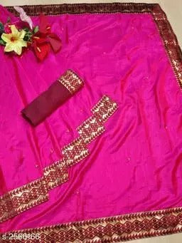 Self Design Sana Silk Blend Saree