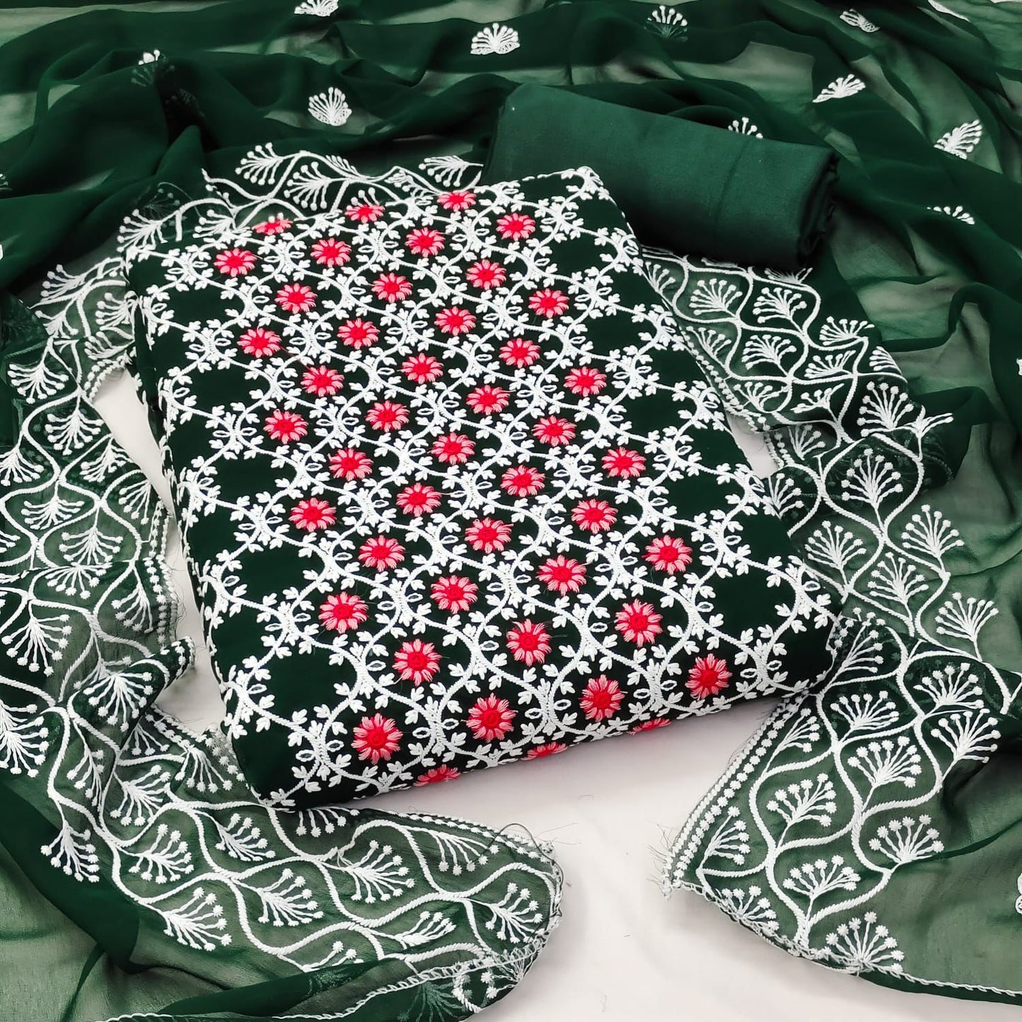 Orignal Georgette Wrok Dress Material