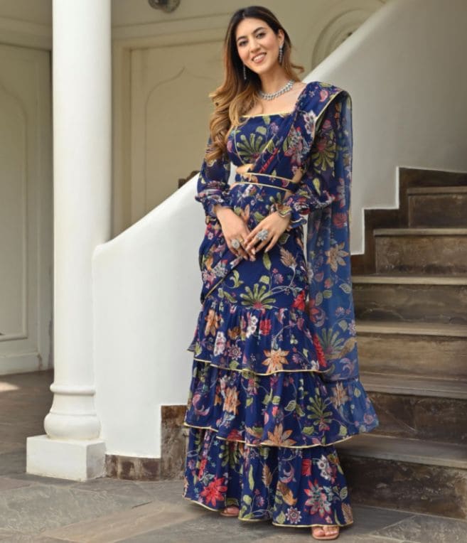 New Designer Party Wear Lehenga saree With Stich Choli