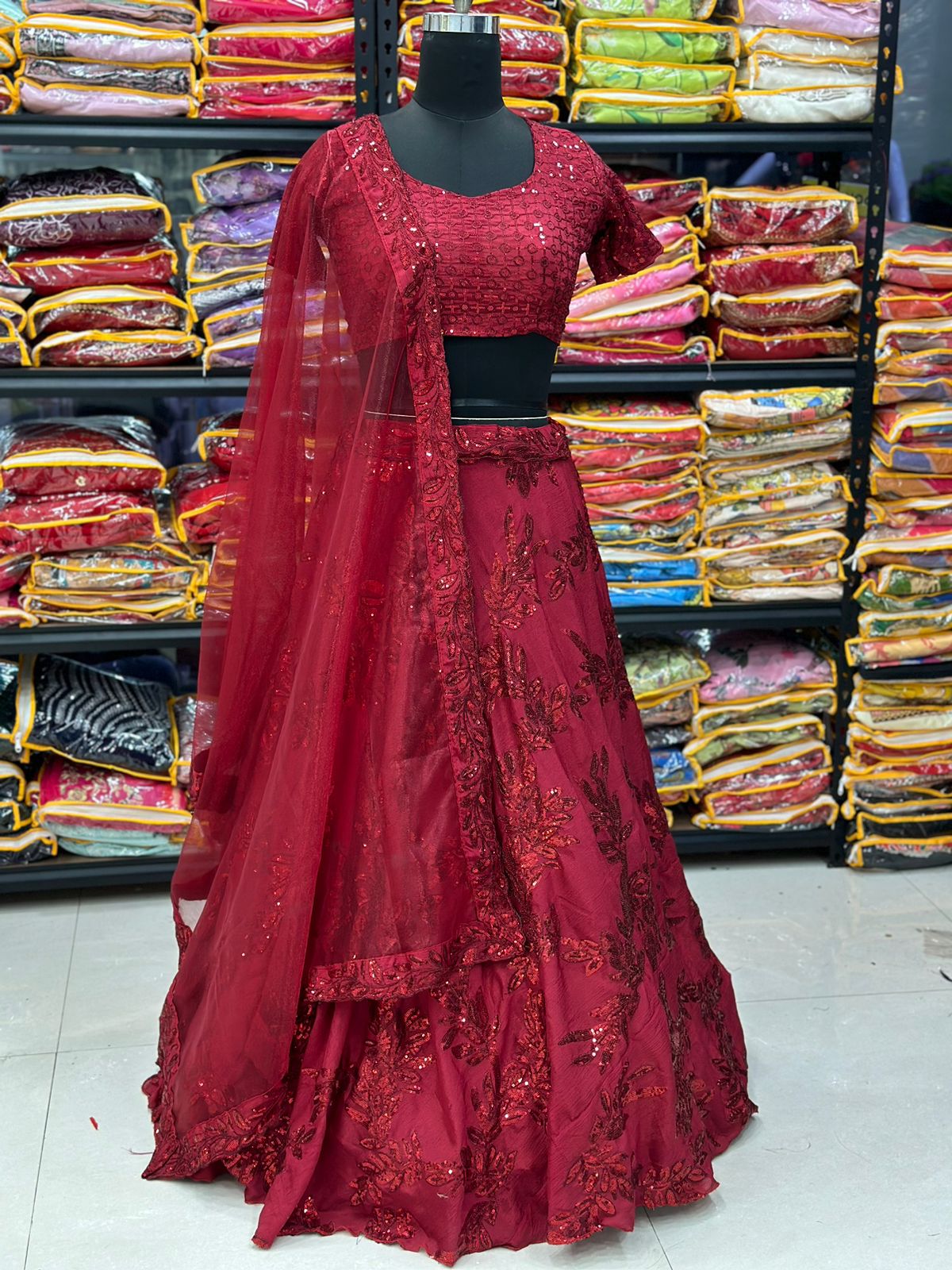 New Super hit Marriage Function Embroidery Sequence work Lehengha choli