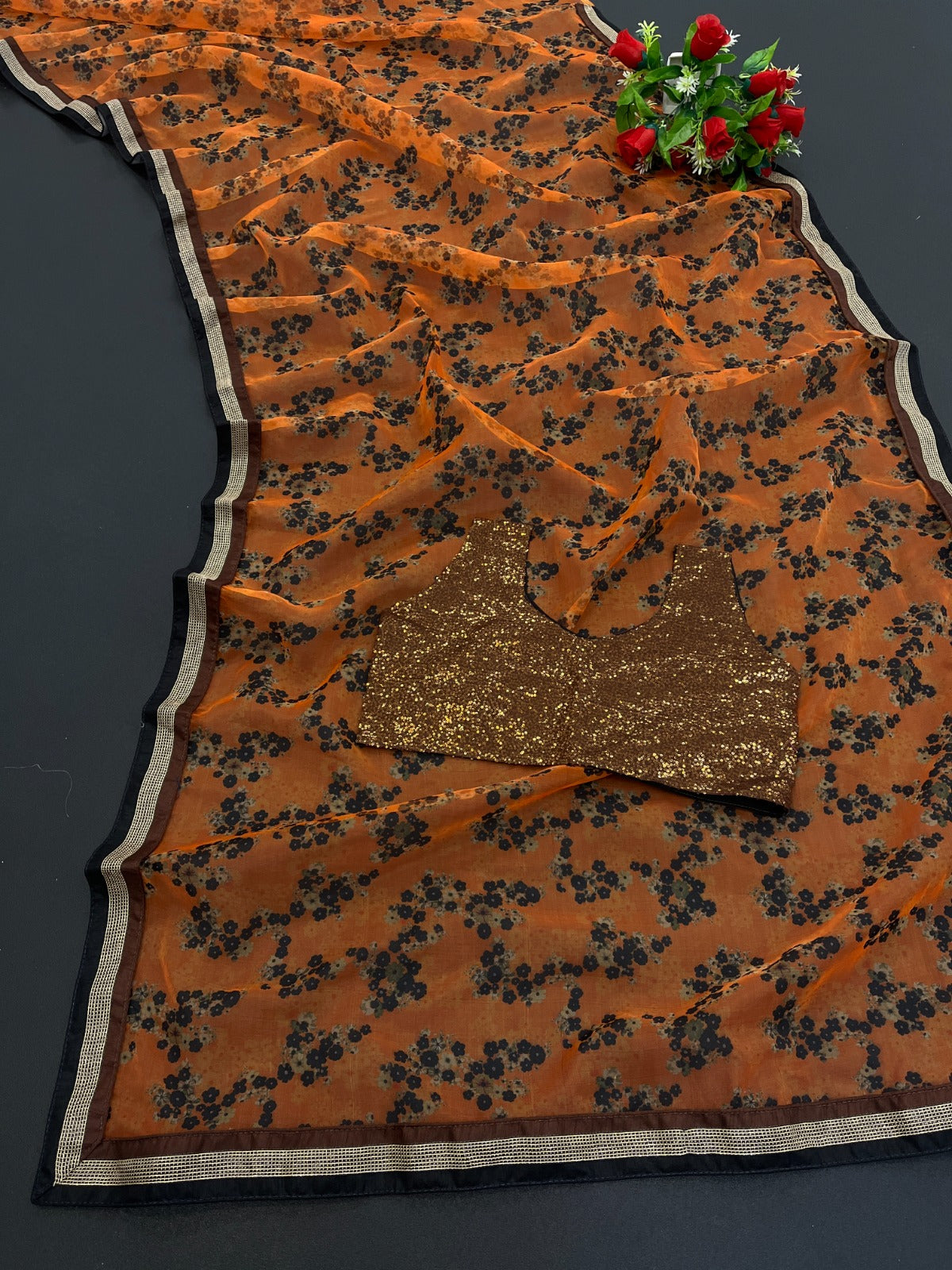 Alia Bhatt looks spectacular in a floral saree