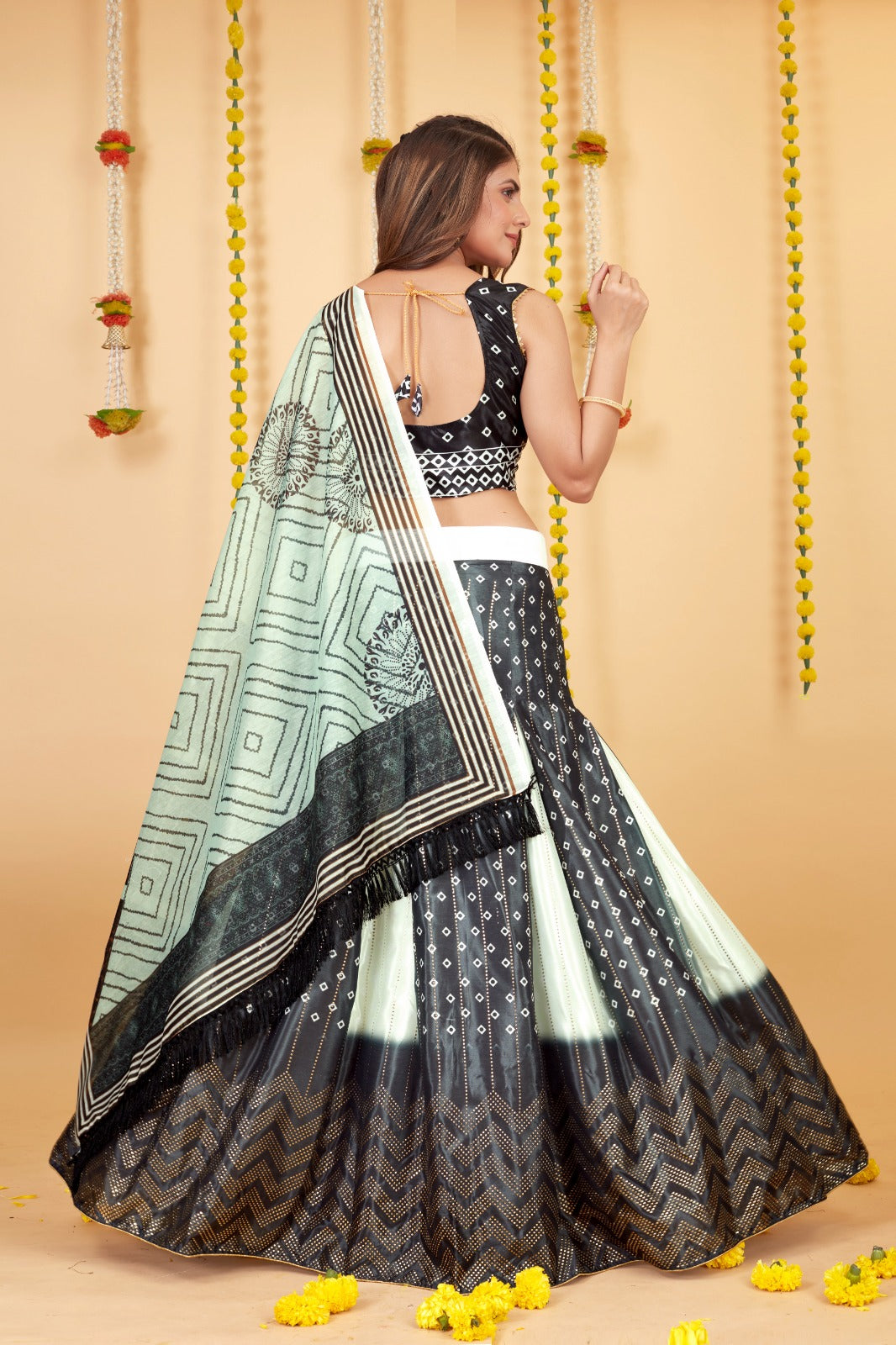 Elegant Chinnon Lehenga Set