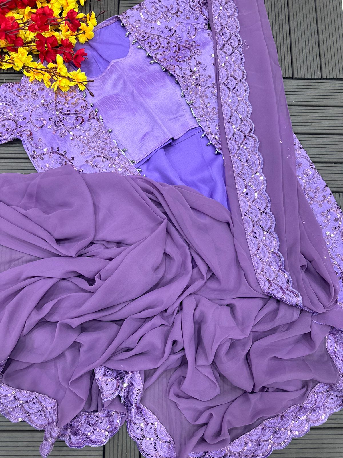 Elegant Georgette Saree for Timeless Grace