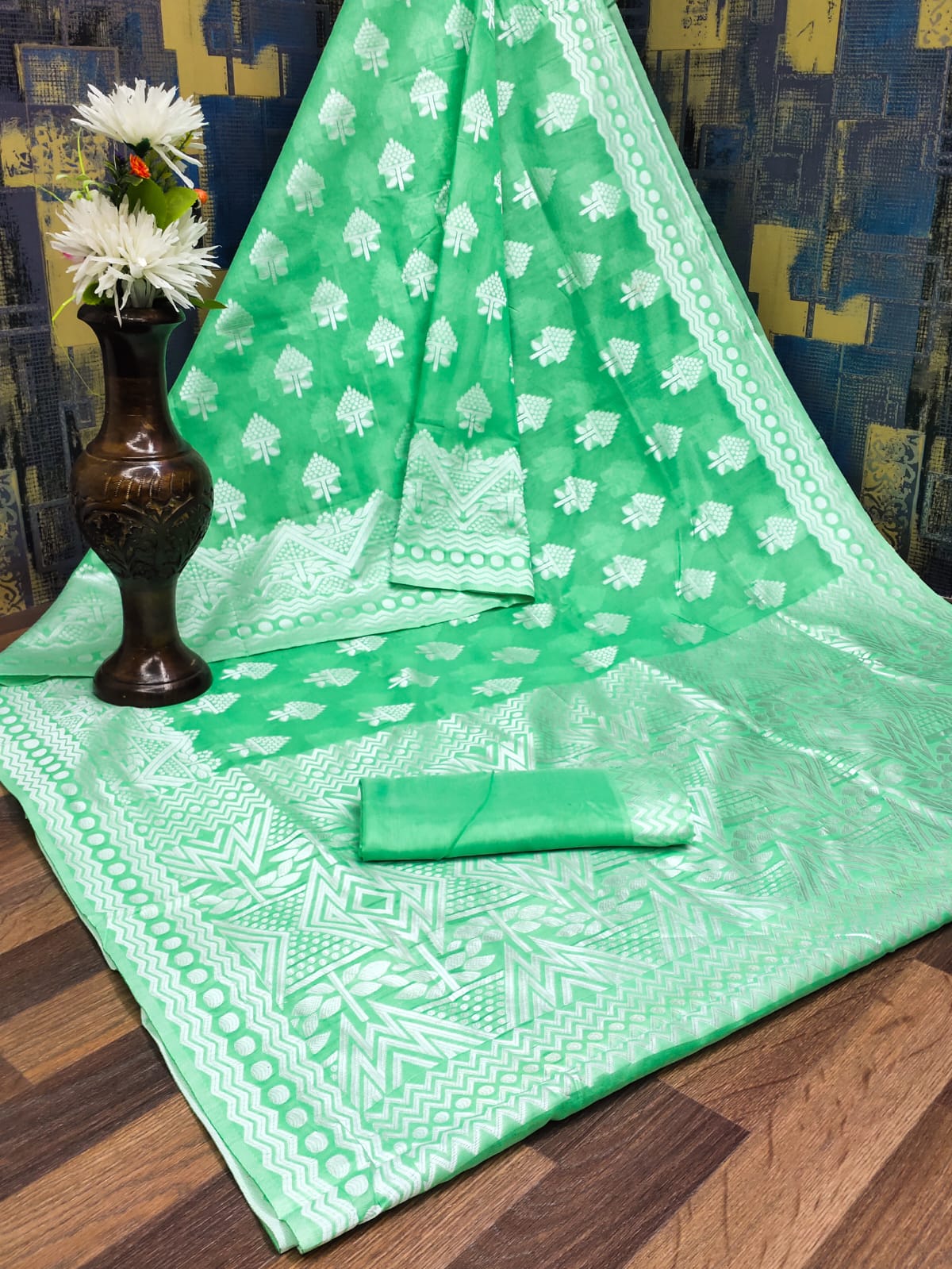 Embrace Elegance: DB Cotton Silk Saree