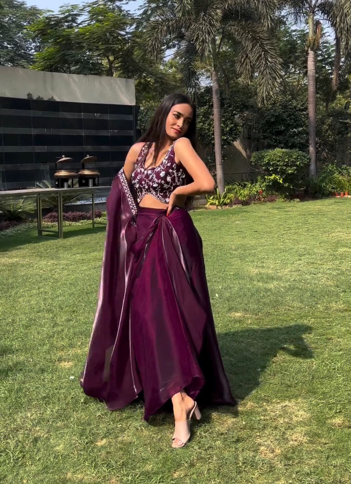 Discover Elegance: Sarara Dress Party Wear with Jimmy Choo Fabric