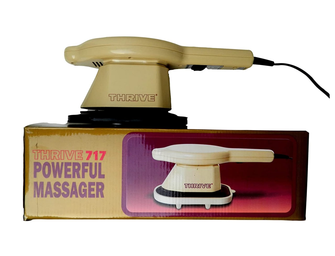 Products 717W Handy Massager COMBINED MOTION VARIATION---HIGHLY EFFECTIVE HOT 717 Powerful Massager Massager (Brown)