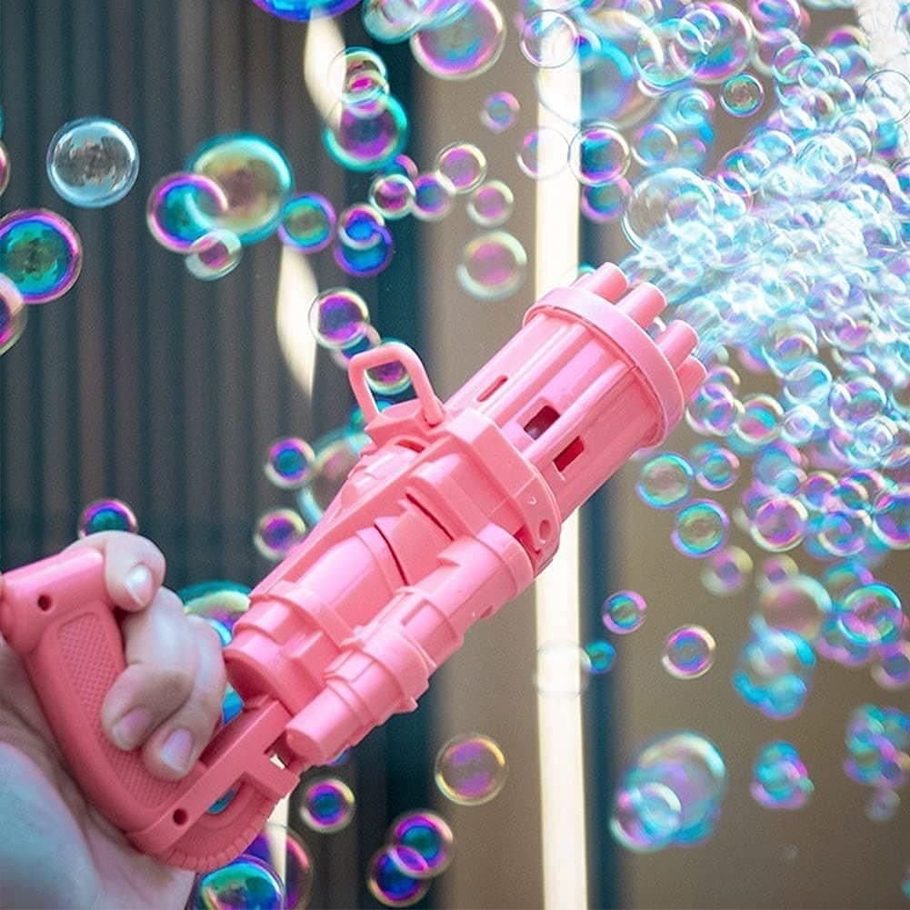 Gazzet New Latest Electric Bubbles Toy Kids Gun Guns & Darts (Multicolor)