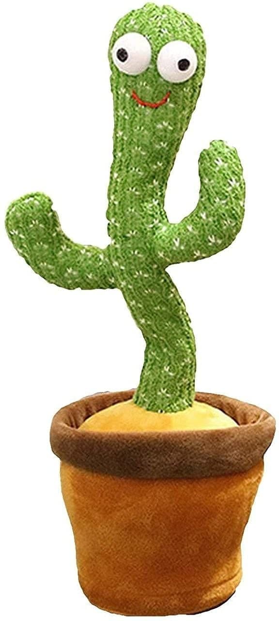 Dancing cactus Toy Talking Repeat Bluetech Singing Toy 120 Songs (Green)