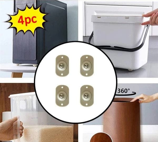 8 Pc Mini Swivel Casters Wheels, Universal Wheels at The Bottom of The Storage Box, Self Adhesive Swivel Caster Wheels 360 Degree Rotation Pulley for Furniture Various Storage Boxes Swivel Furniture Caster (Pack of8)