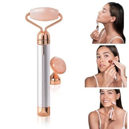 Dankhra Face Massager Roller With Two Replaceable Attachments And Vibr Dankhra Face Massager Roller With Two Replaceable Attachments And Vibr