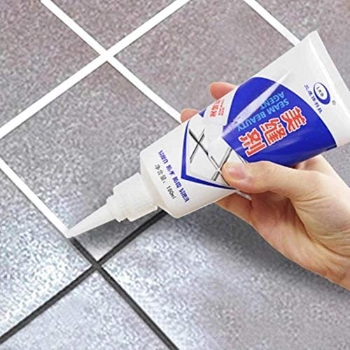 Universal Seal Cracks Waterproof Tiles Gap Filler Agent/Crack/Grout Filler Water Resistant Silicone Sealant for DIY Home Sink Gaps/Tiles Gaps/Grouts Repair Filler Tube (180Ml) Crack Filler (180 ml)