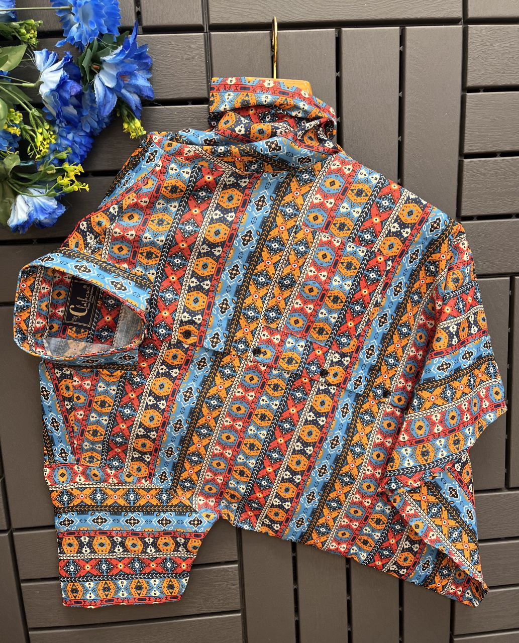 Digital print Half Sleeves Shirt Regular Fit