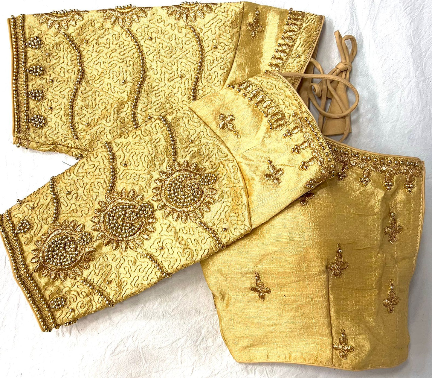 Blouse has Jari And khatli Hand Wrok