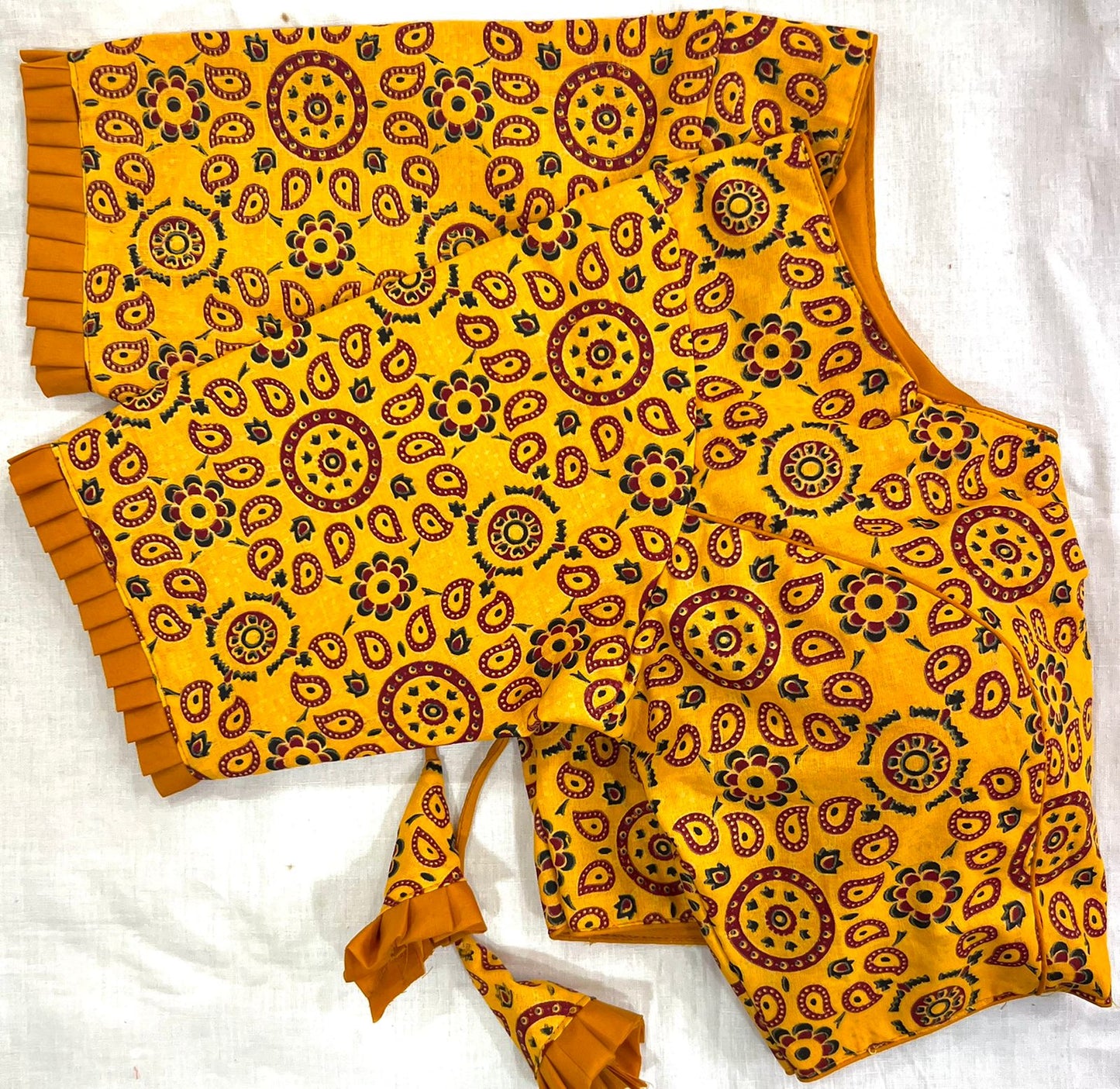 Blouse design Ajrak Print