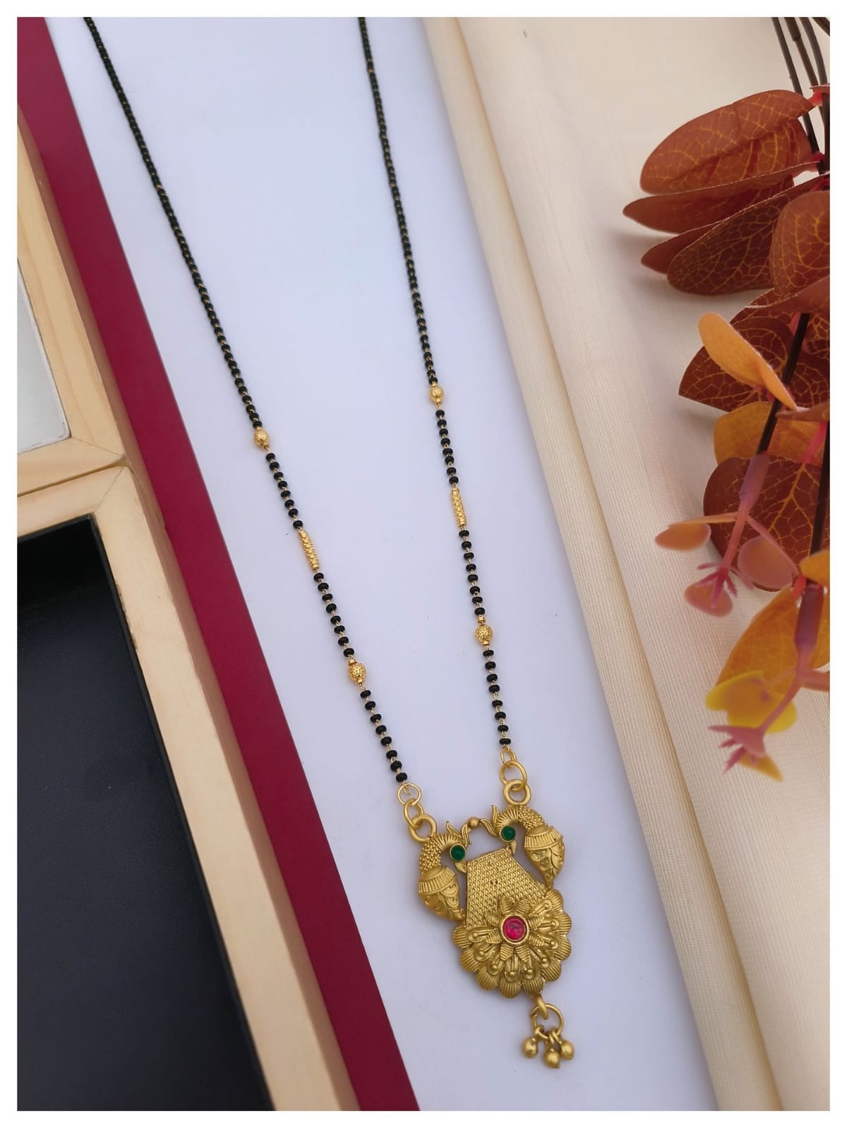 Mangalsutra Dokiya Designs Gold Plated Brass