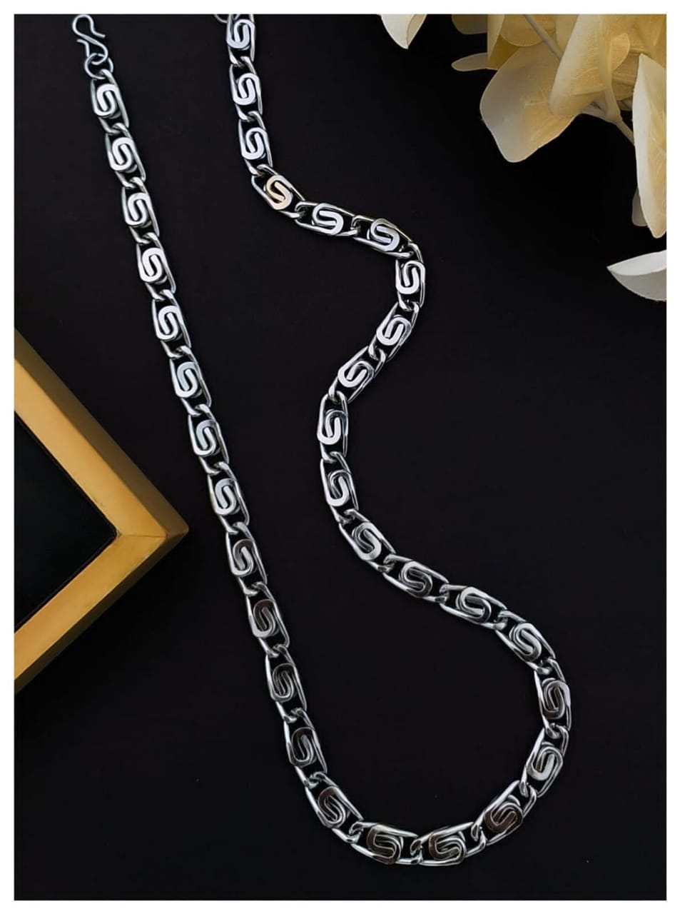 Chain for Men and Boys Silver Chain Neck Chain for Men Birthday Gi