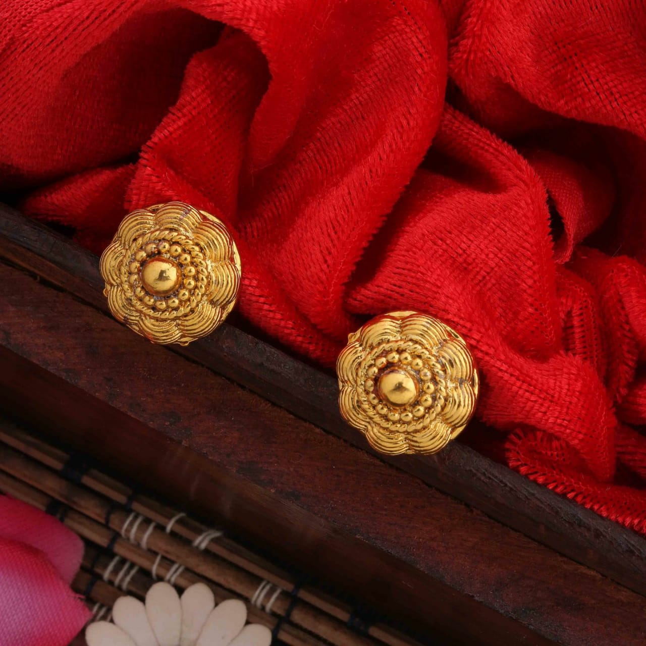 Golden Earrings Tops for Women and Girls
