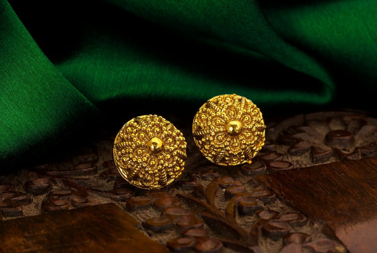 Golden Earrings Tops for Women and Girls