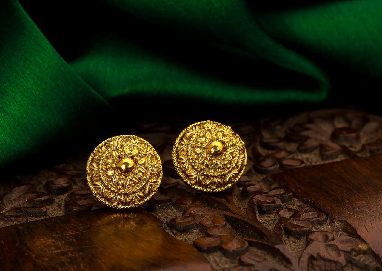 Golden Earrings Tops for Women and Girls