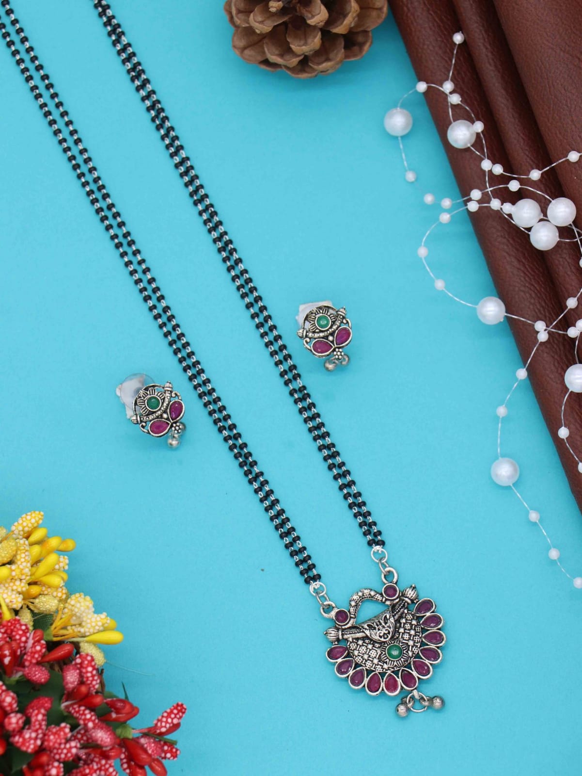 silver Mangalsutra Designs Plated Brass