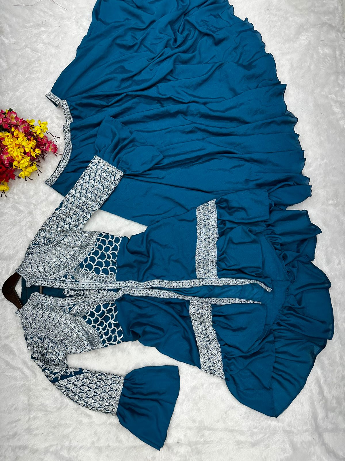 Super Trending Party Wear Shrug lahenga