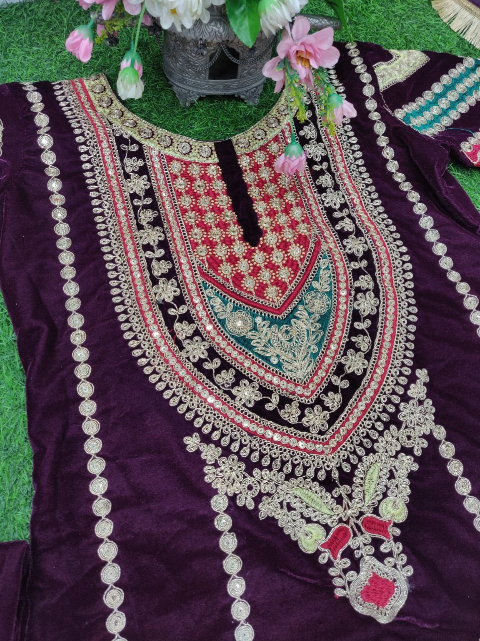 Embrace Luxury with Velvet Kurti Set