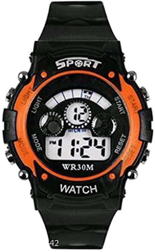 SF New Analog-Digital Black Round Dial Men's Casual Watch