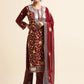 Elevate Your Style with Maroon Pakistani Suit for Women