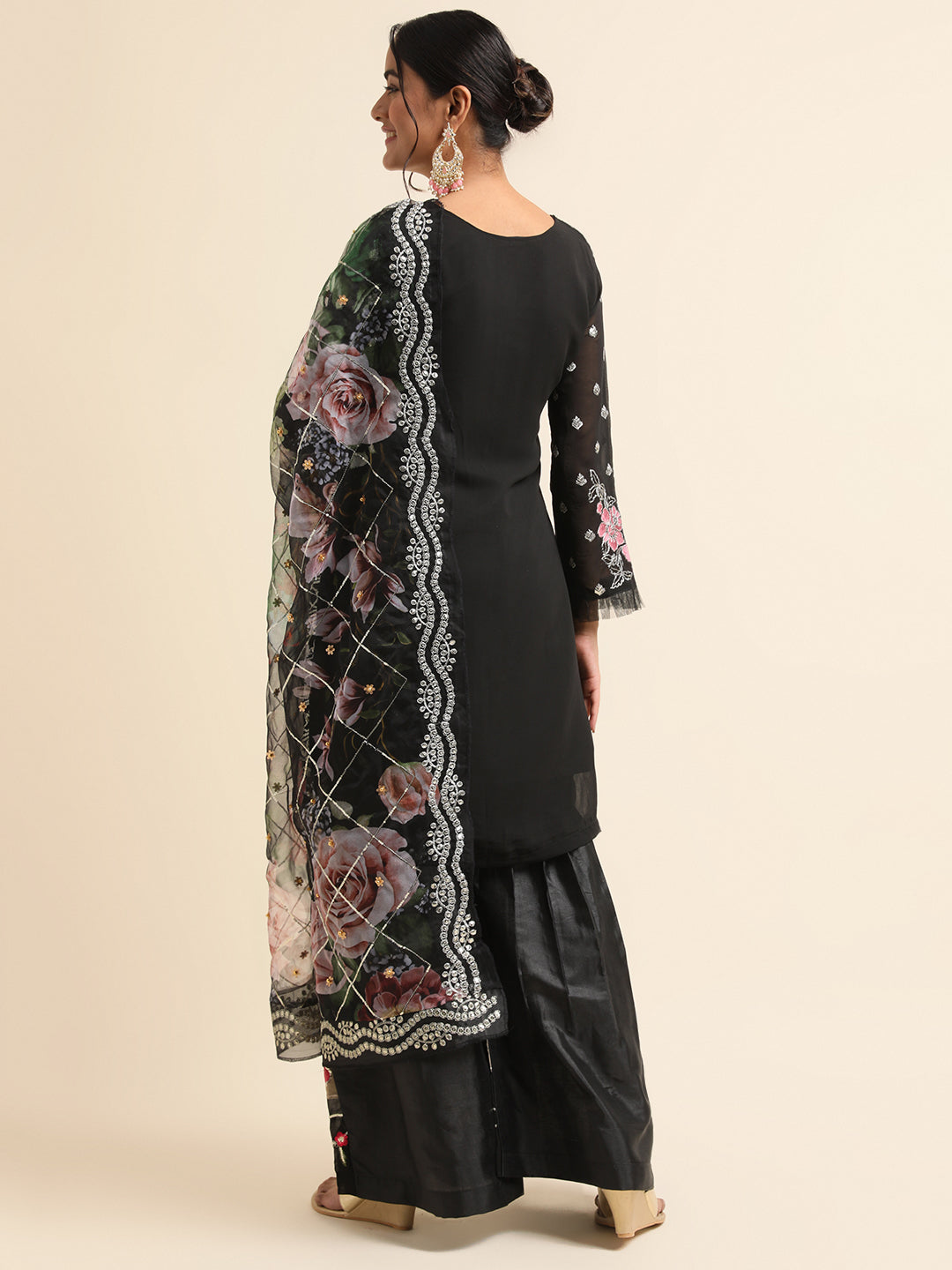 Black Sharara Suit: Embrace Timeless Elegance