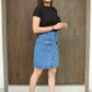 Trendy Latest Women Western Blue Denim Fancy Skirts/Shorts For Girls