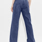 Navy blue Girl's and Woman's Bell Bottom Wide Lag Denim Jeans