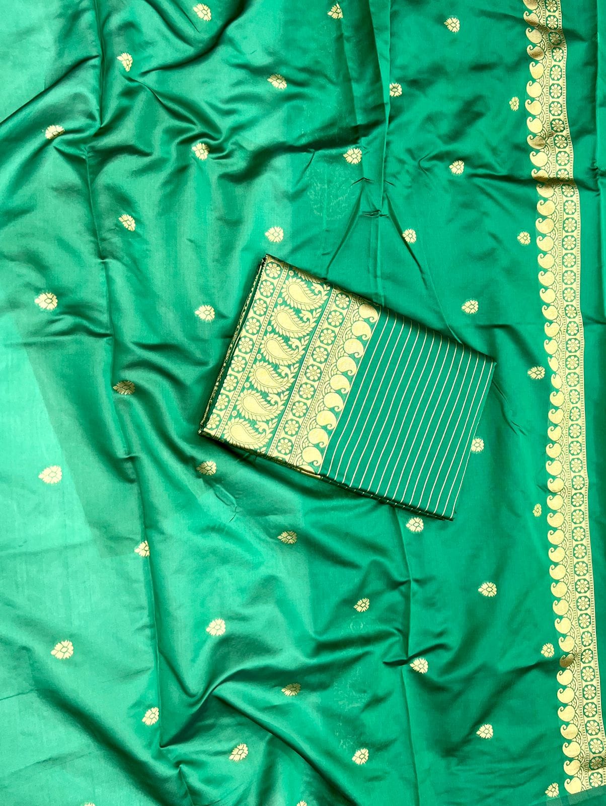 Green Banarasi Art Silk Saree