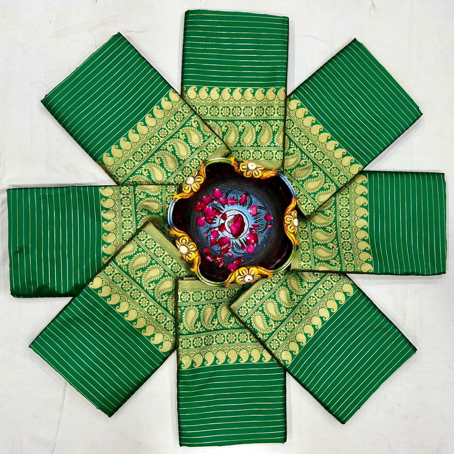 Green Banarasi Art Silk Saree