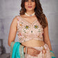 Heavy Fox Georgette Presents Latest wedding lahengha-Choli