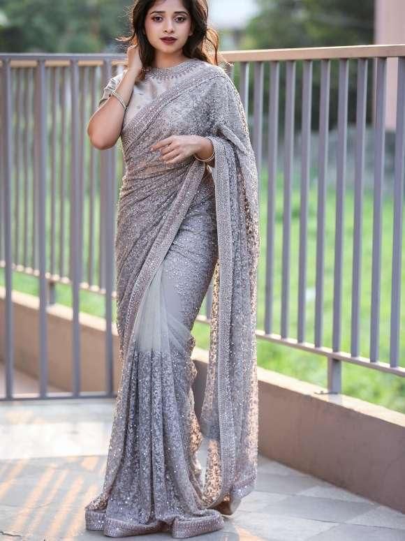 Beautiful  Designer Saree on premium Net  Saree