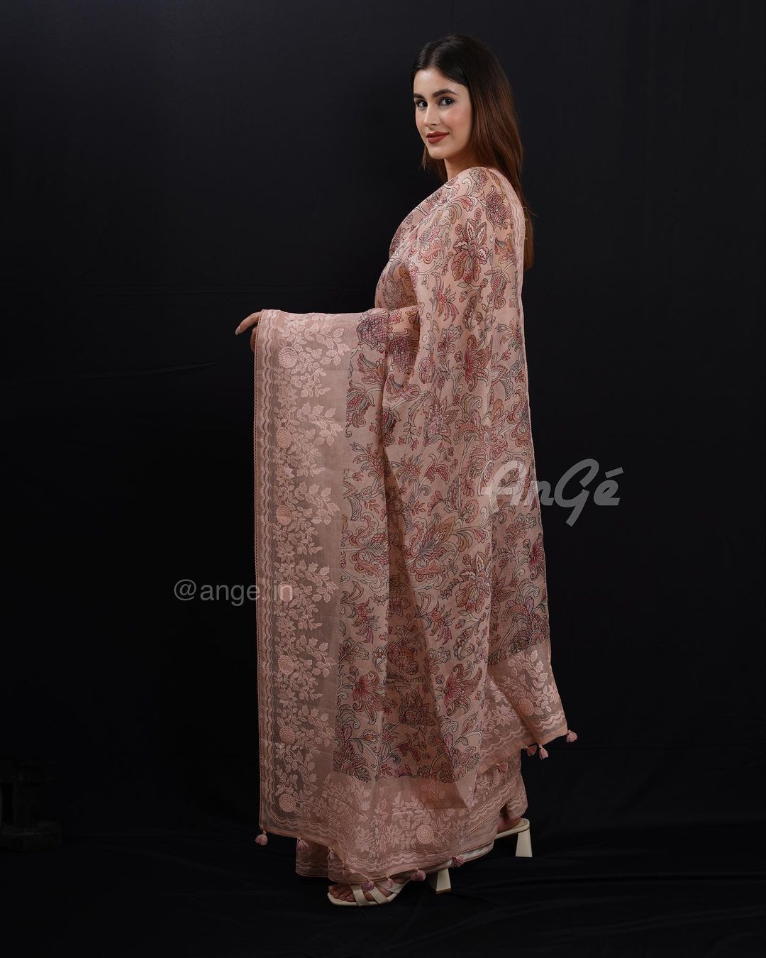 Soft Rich Organza Silk Floral Print  Saree