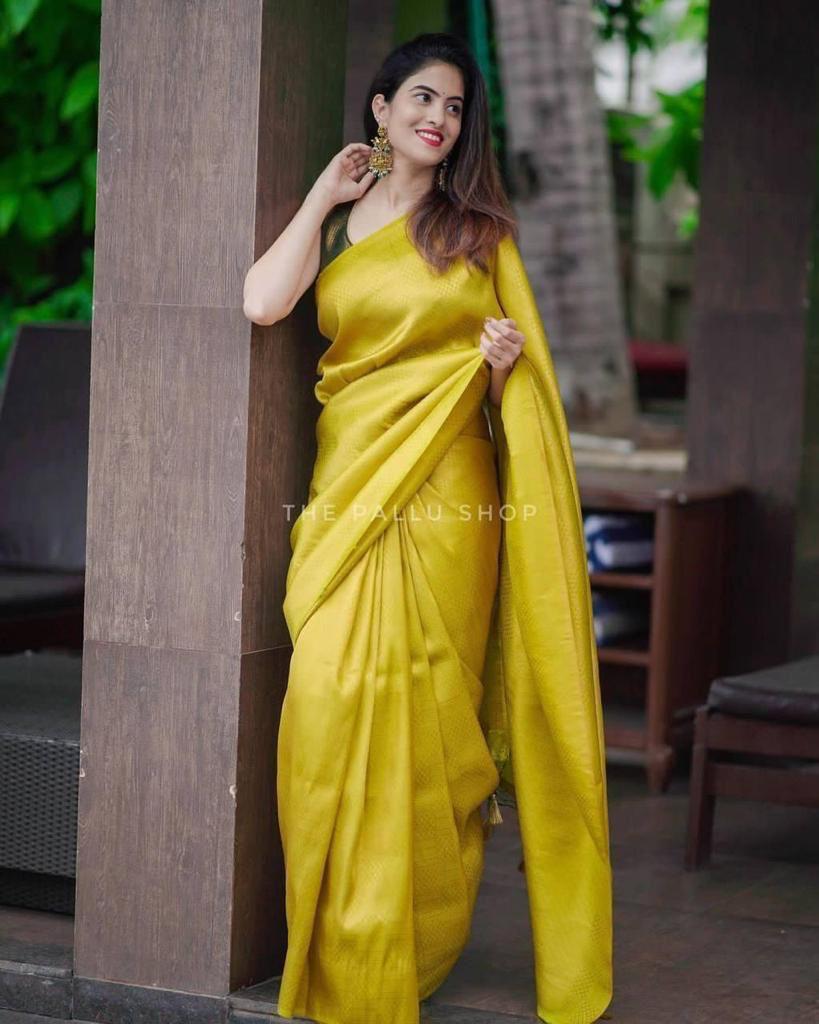 Soft Lichi Silk  Saree