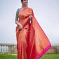 Soft Lichi Silk  Saree