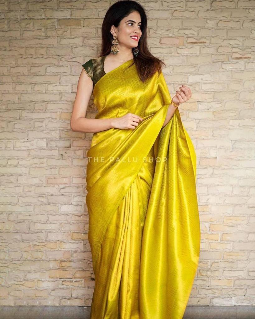 Soft Lichi Silk  Saree