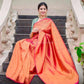 Soft Lichi Silk  Saree