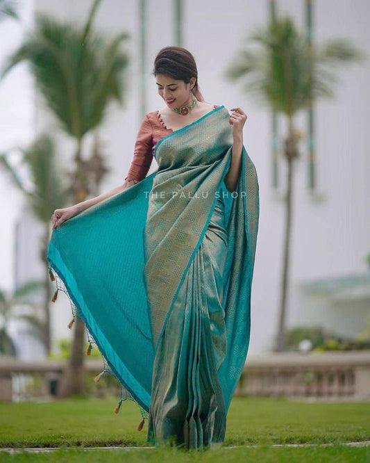 Soft Lichi Silk  Saree