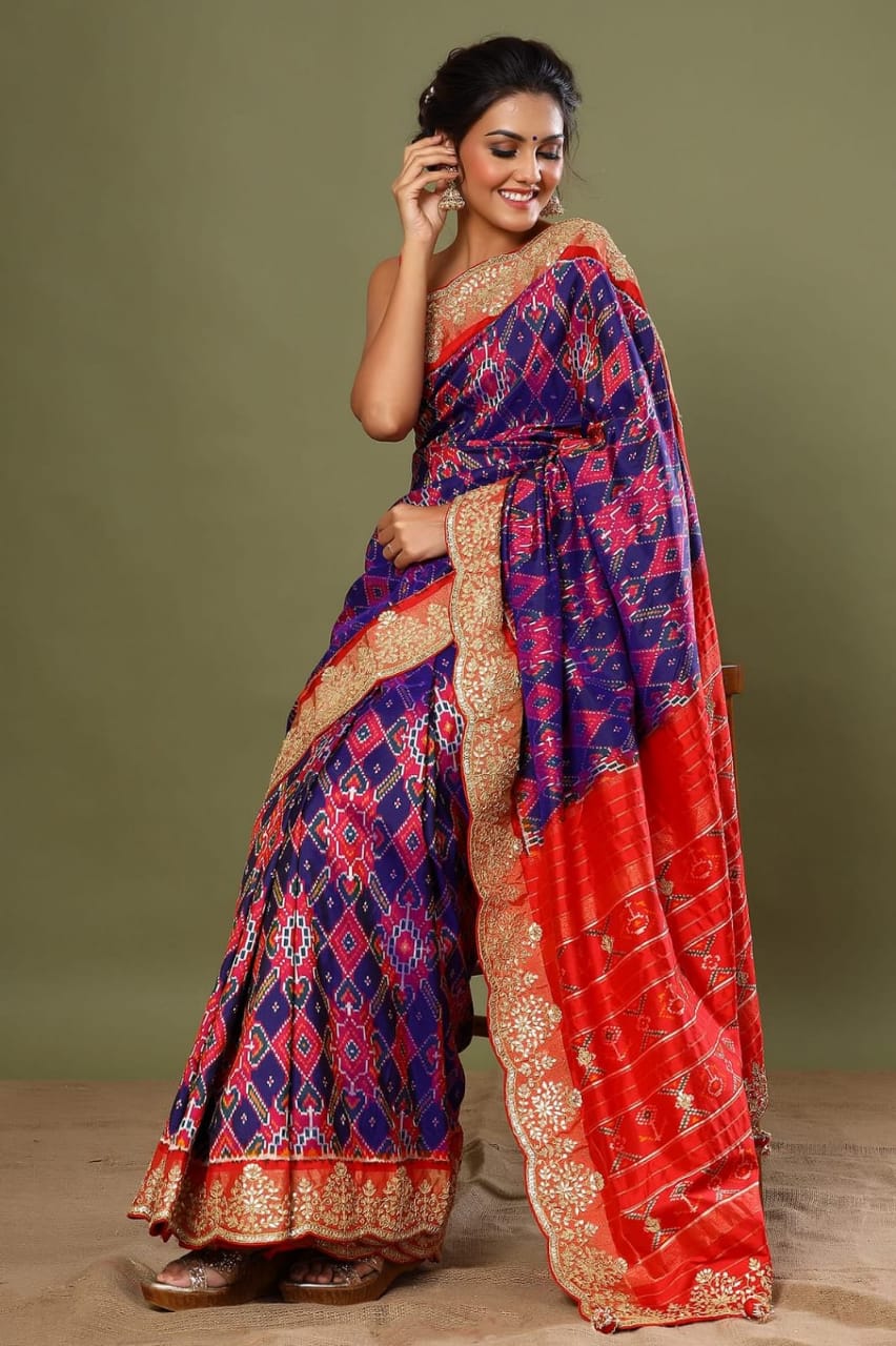 New Super Trending potola Silk Saree