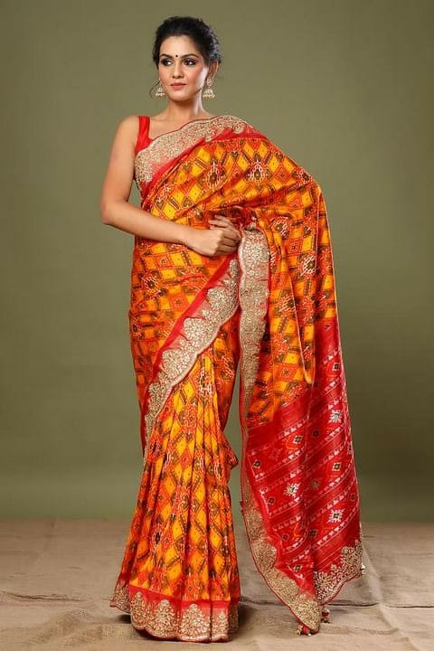 New Super Trending potola Silk Saree