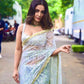 New Heavy  Nylone  Butterfly  Net  Saree