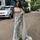 New Heavy  Nylone  Butterfly  Net  Saree