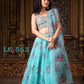 Designer Fancy Look Printed And Blooming Organza Lehenga Choli