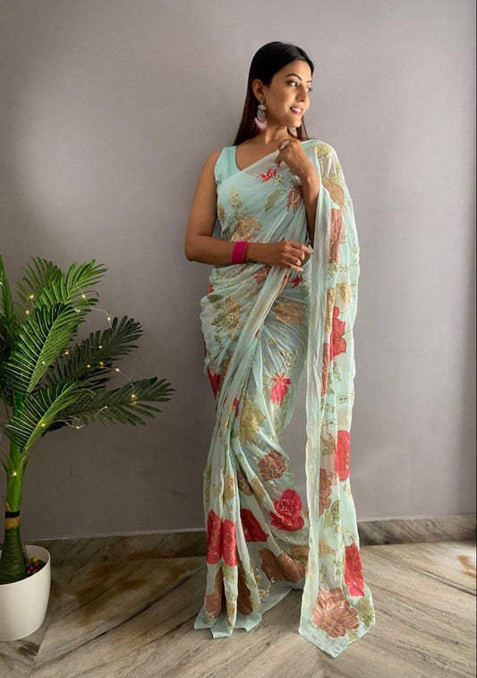 New Party Soft Georgette Saree